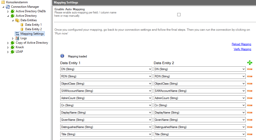 Step 4 Active Directory integration mapping