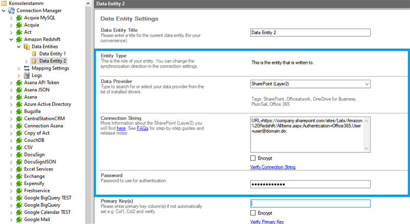 Step 3 Amazon Redshift integration target setup