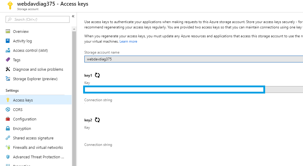 Azure keys Azure keys