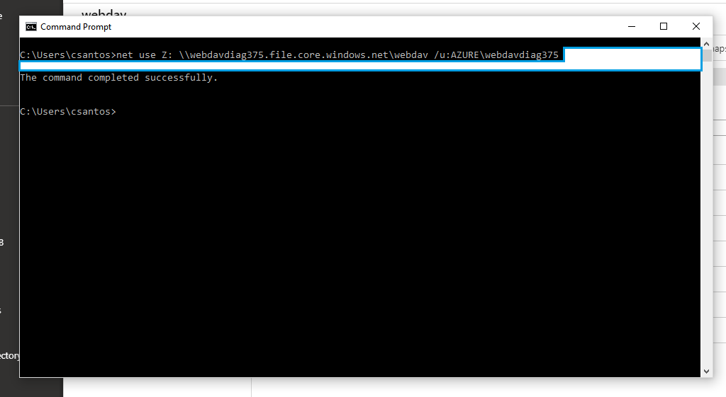 Azure mapping folder cmd Azure mapping folder cmd
