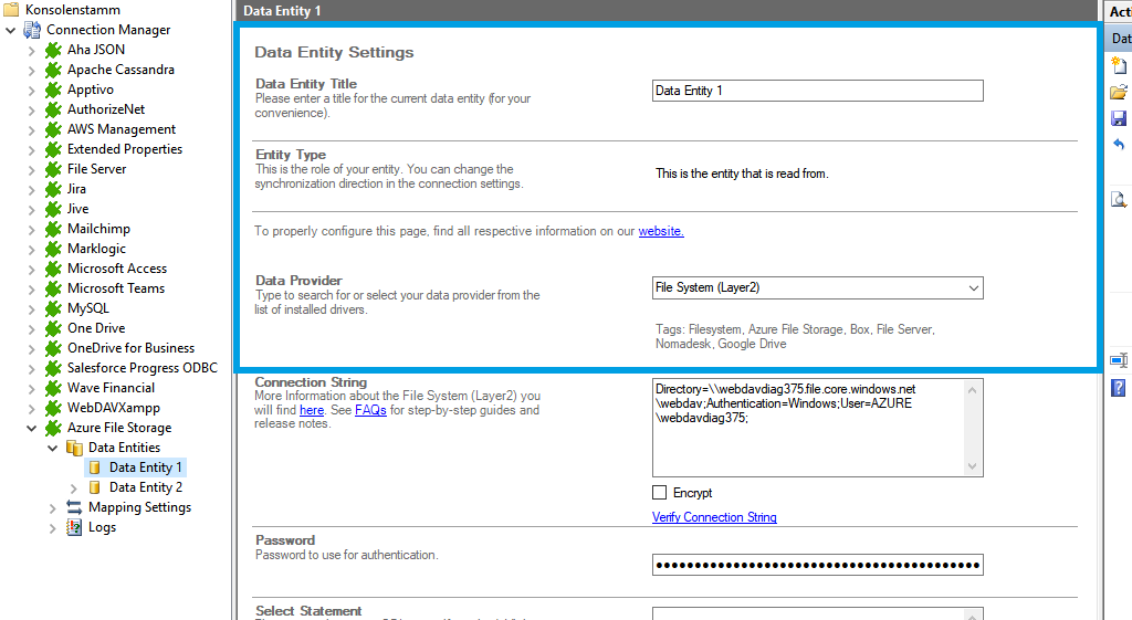 Step 2 Azure file storage integration source setup Source setup for Azure File Storage integration in the Layer2 Cloud Connector