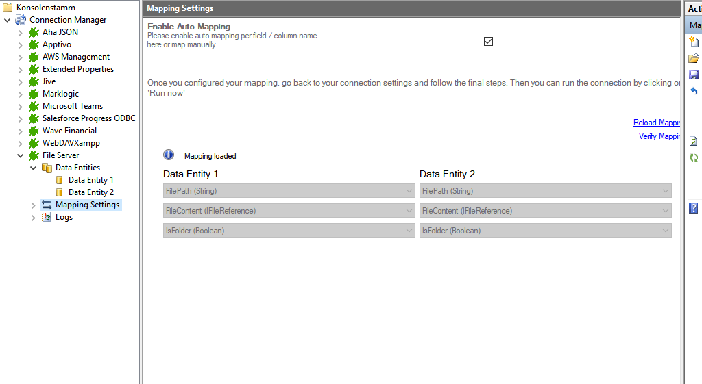 Step 2 File Server integration source setup