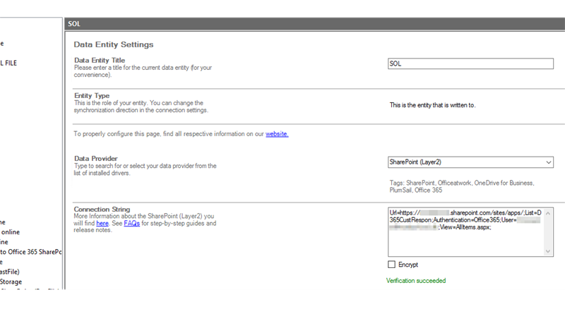 Step 3 Financial Operations target setup