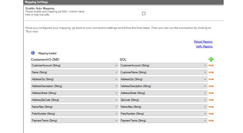 Step 4 Financial Operations integration mapping