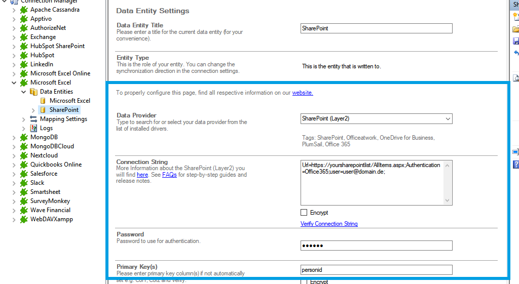 Step 3 Microsoft Excel integration target setup.png