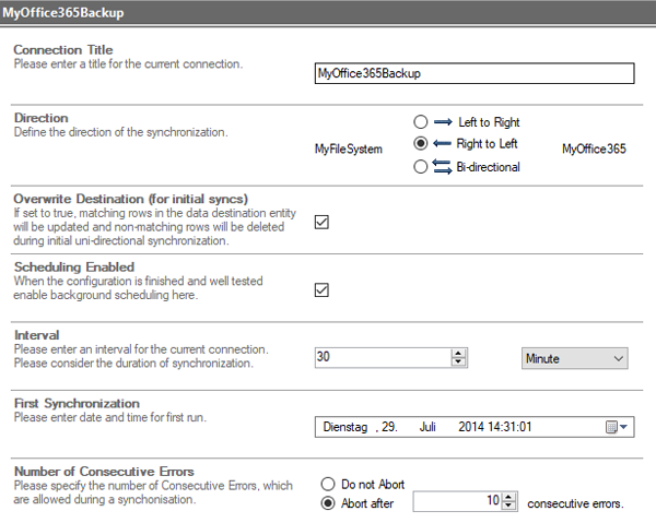 Office 365 Backup Layer2