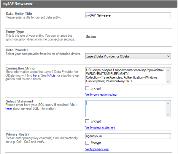 Sample: Configuration for SAP Integration with SharePoint