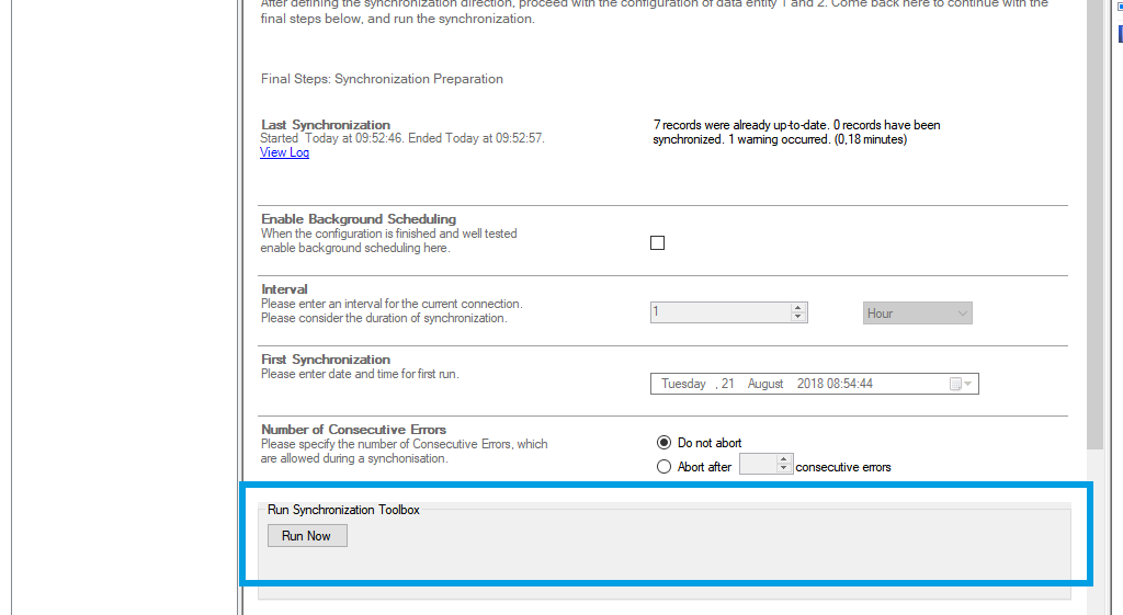 Start the data integration of smartsheet